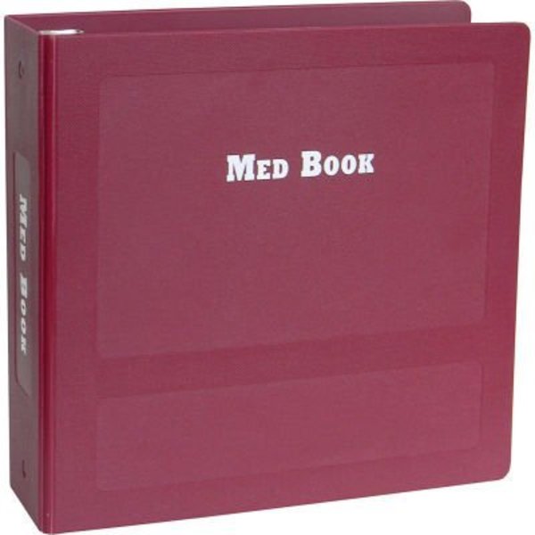 Omnimed Omnimed® 2-1/2" Med Book Binder, Side Open, Burgundy 205025